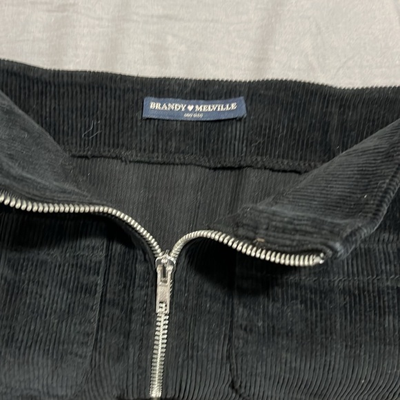 Brandy Melville Black Skirt with Front Zipper - Picture 3 of 3